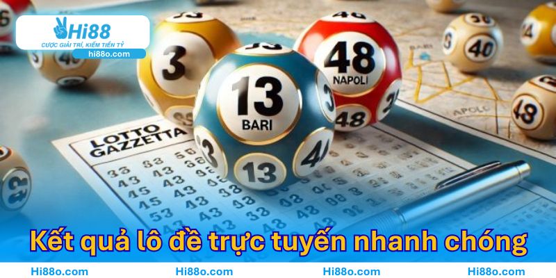 Kết quả lô đề trực tuyến nhanh chóng, thần tốc